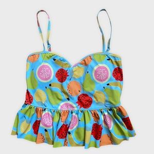 LIKE NEW Kortni Jeane Sweetheart Peplum Top Medium